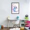 Stupell Industries Three Narwhals in Pastels Floating Frame, design by Marc Allante